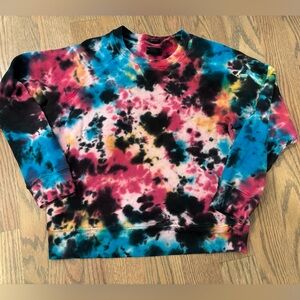 MOTHER brand sweatshirt- stylish and colorful tie dye!